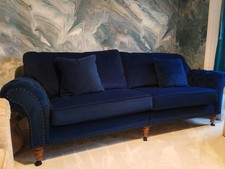 Royal Blue Velvet Chesterfield