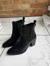 Dune Leather Heeled Boots