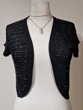 Oasis Black Bolero 16 Crochet