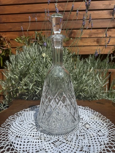 Vintage crystal bell wine - crystal,