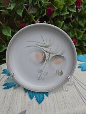 Vintage Retro Denby Whisper Grey Floral  Side Bread Plate 6¾"
