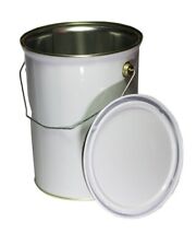 Empty 5 Litre Metal Paint Bucket Tin Can Complete With Lid
