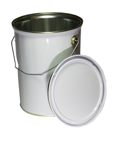 Empty litre metal - 5, paint