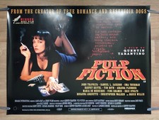 PULP FICTION (1994) rare DOUBLE-SIDED rolled original UK QUAD POSTER -Tarantino 