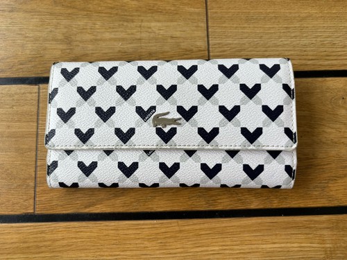 Lacoste purse black and white - lacoste,