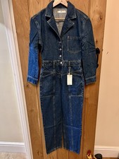 Mango Denim Western Jumpsuit