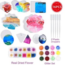 16Pcs Resin Pyramid Mould