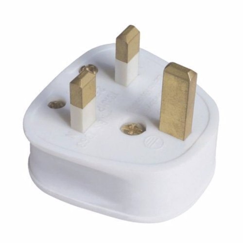 13a plug top white - uk, pin