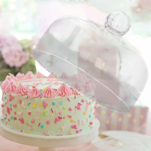 Glass cake stand cover - glass,