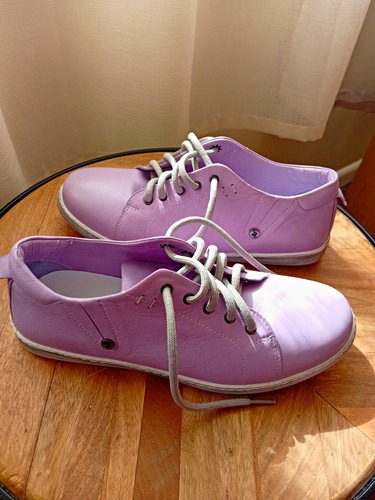 Adesso purple leather low - purple,