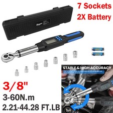 3/8"Drive Angle Torque Wrench Digital 3-60Nm Garage Tool 2.21-44.29ft.lb 2025New