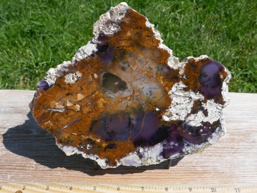 Amethyst sage plume agate - amethyst,