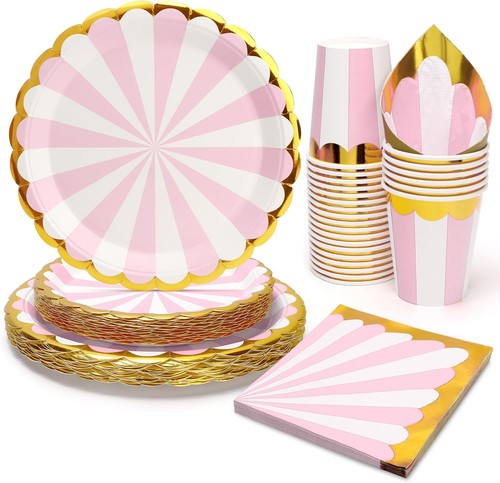 96pcs pink party - 96pcs, supplies