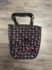 Roxy Black And Hearts  Canvas