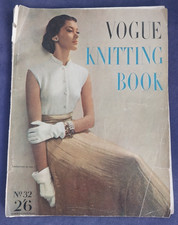 ORIGINAL VINTAGE 1940S VOGUE KNITTING PATTERNS BOOK NO. 32 VGC 68 PP COLOUR