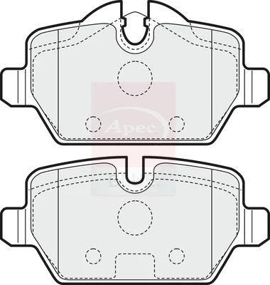 Brake pads set fits - pads,