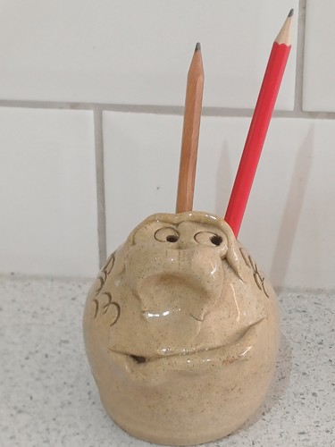Pretty ugly pottery pencil pen - pretty,