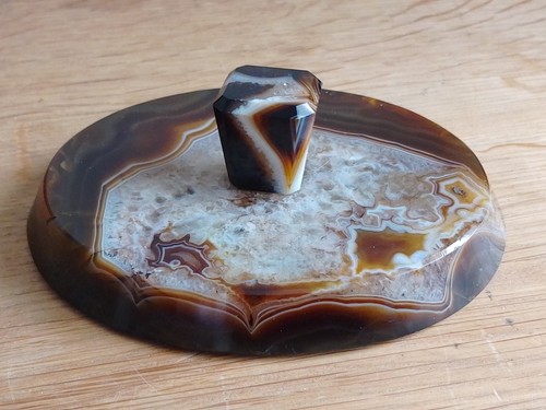 Superb antique banded agate - banded,