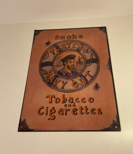 Player tobacco metal - player’s, sign