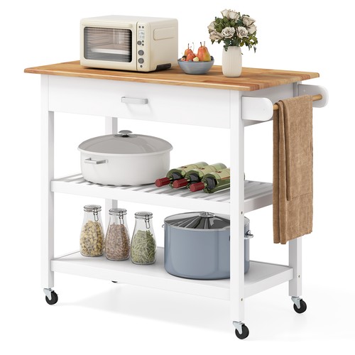 Gymax kitchen island - kitchen, 3-tier