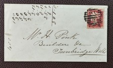 1865 Penny Red on Cover to Mr