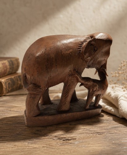 Vintage hand carved wooden - hand-carved,