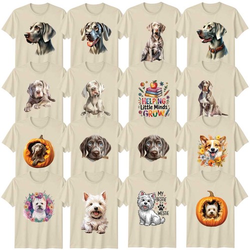 Watercolour dog adult shirt - watercolour, t-shirt