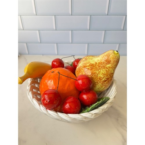 Vintage italian ceramic fruit - italian,