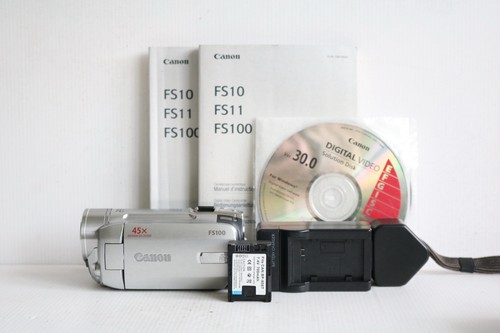 Canon fs100 camcorder silver - fs100,