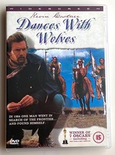 DANCES WITH WOLVES 1990 REGION 2 DVD KEVIN COSTNER MARY MCDONNELL DRAMA