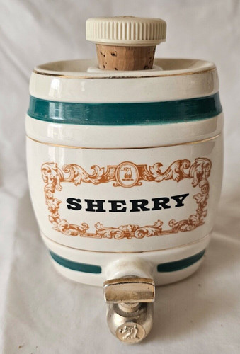 Retro sherry flask barrel - sherry, |