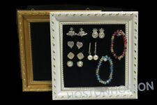 Wooden Earring Jewelry Display Design Hanging Frame Storage Shelf Organizer