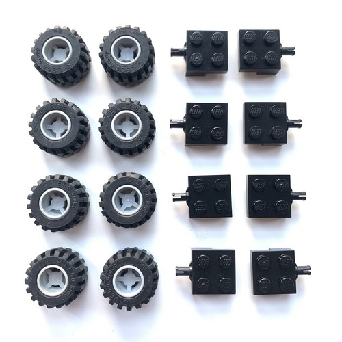 Lego wheels tyres axles - x,