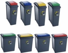 Plastic Recycle Bin With Lid