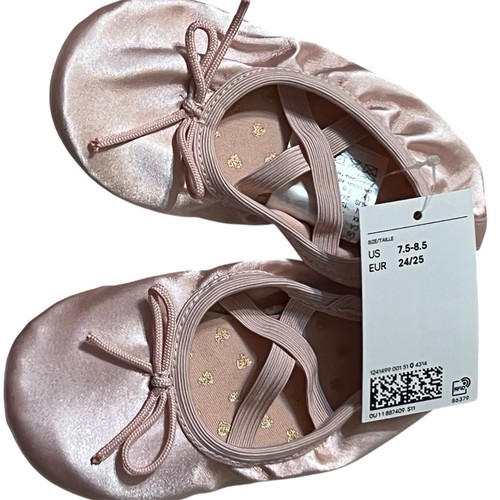 Girls pink satin ballet - h&m,