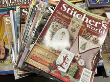 23 Stitcher's World Magazines Cross Stitch Sewing Job Lot Bundle D5