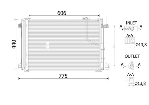 Condenser mahle 786 - condenser,