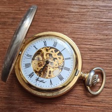 Metal Gents half hunter Woodford Pocket Watch Working 