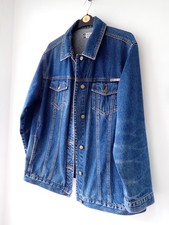 JOHN BANER Nice Size Longer Length Denim Jacket Blue Cotton UK 18/20 approx.
