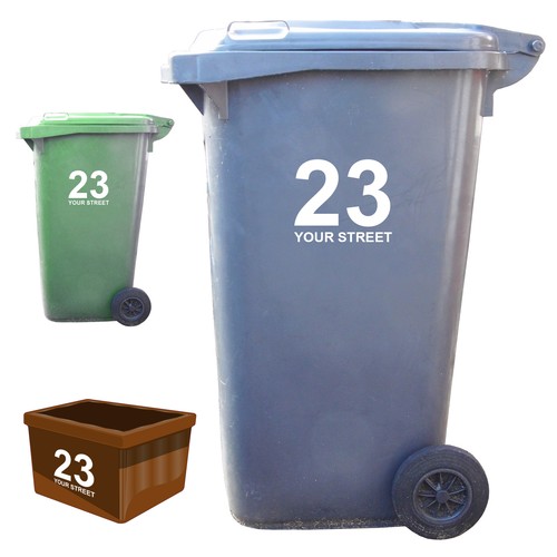 Wheelie bin numbers - 3, your