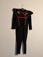 Kids Ninja Costume with Sword & Throwing Stars – Age 7-8 (fd02)