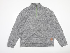 SIIMHWRSS Men's Grey 1/4 Zip