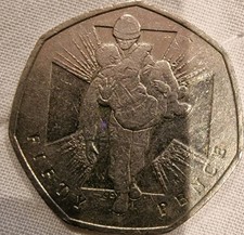 Rare 50p COIN 2006 Wounded Soldier Victoria Cross FIFTY PENCE COIN 50p RARE