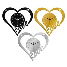 Heart Shaped Wall Clock No