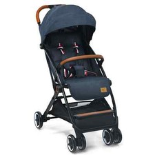 Lightweight Baby Stroller One-Hand Folding Compact Travel Stroller-Navy