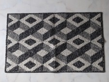 DEXI Dirt Trapper Door Mat,Non-slip Super Absorbent Entrance Rug Black 50x80