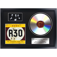 Rush – R30 30th Anniversary World Tour / Memorabilia CD/ Souvenir in black frame