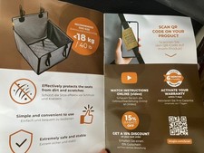 Wuglo Dog Car Seat, Black