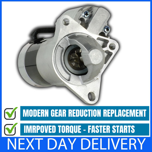 Uprated starter motor - uprated, fits