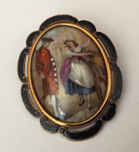 Fabulous vintage enameled tlm - fabulous,